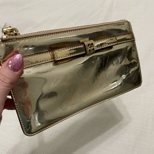 Gold Kate Spade Wristlet